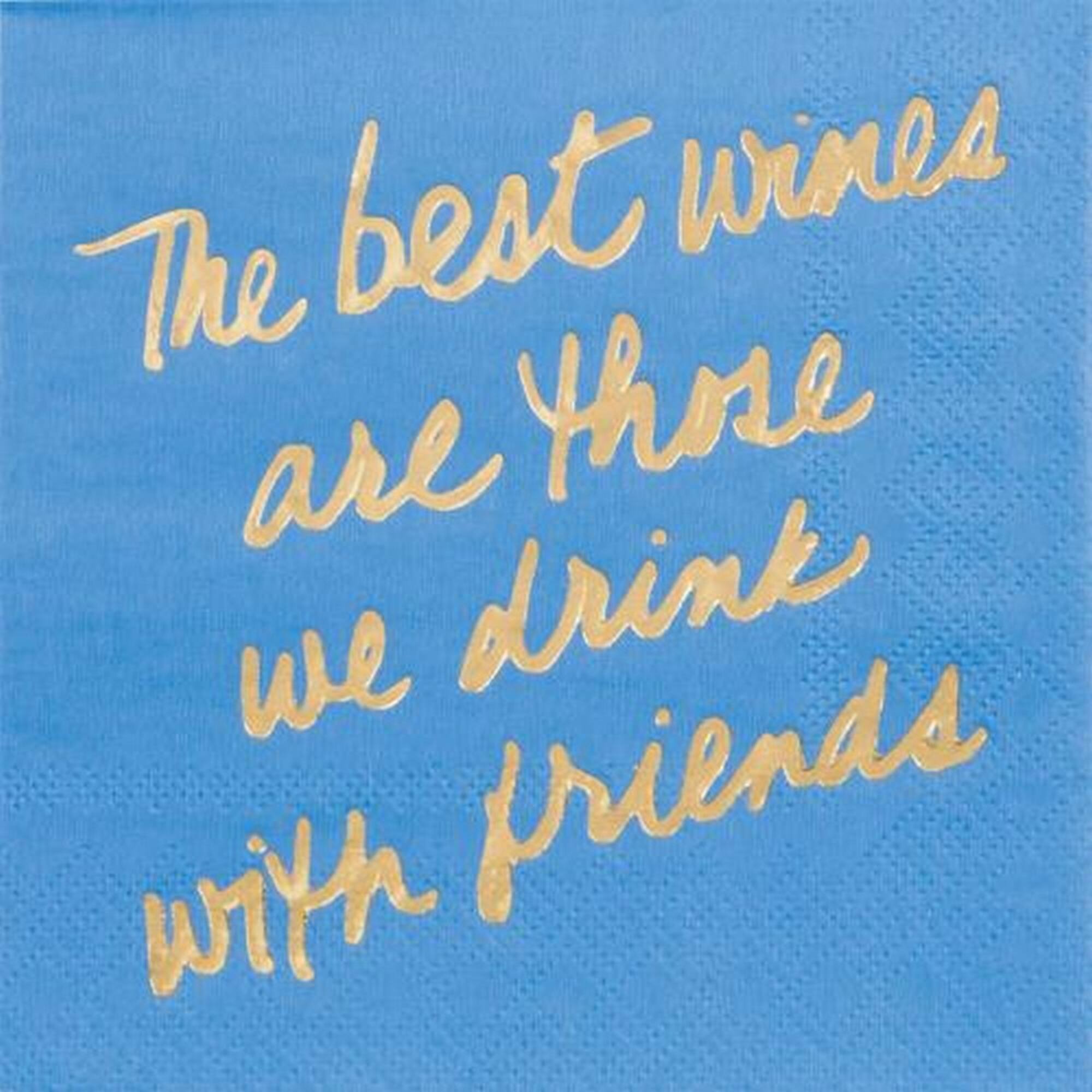 JAM Paper We Drink With Friends Cocktail Napkins, 32ct.